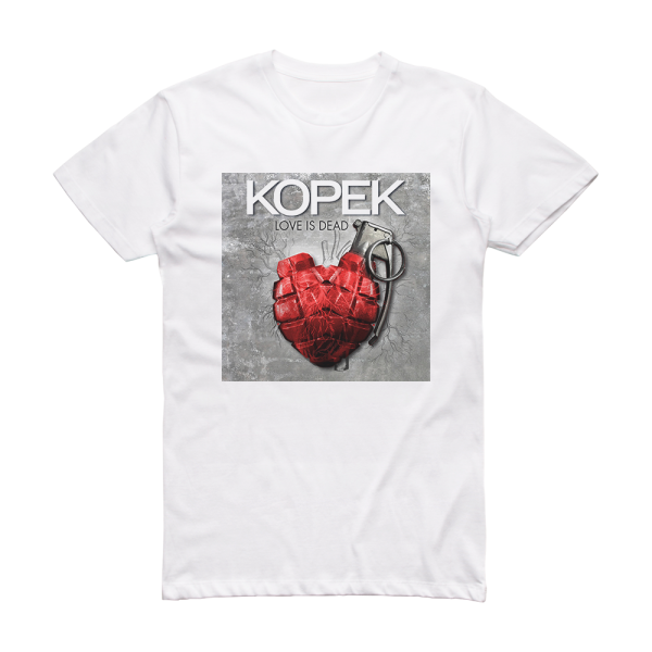 Kopek Love Is Dead Album Cover T-Shirt White