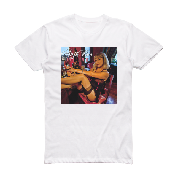 Anji Bee Love Me Leave Me Album Cover T-Shirt White