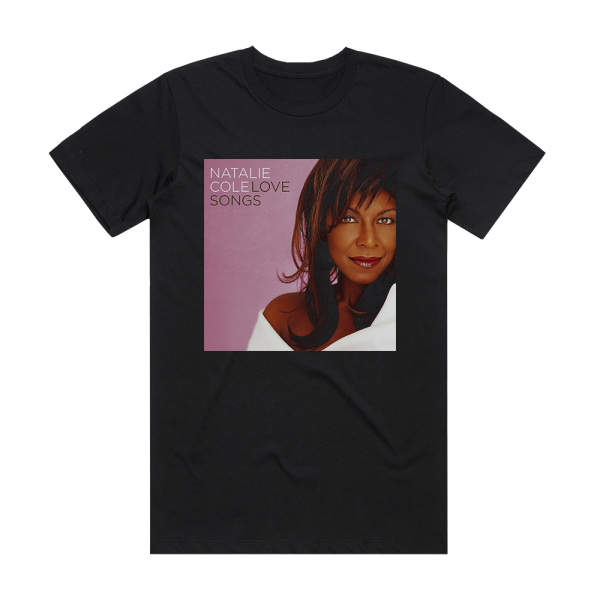 Natalie Cole Love Songs Album Cover T-Shirt Black