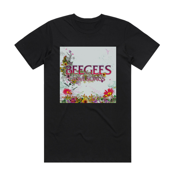 Bee Gees Love Songs Album Cover T-Shirt Black