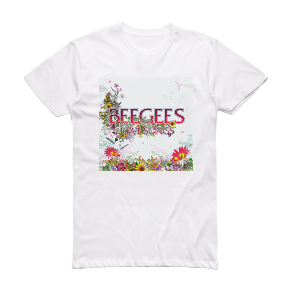 Bee Gees Love Songs Album Cover T-Shirt White