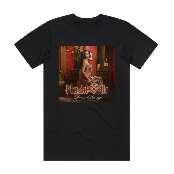 Nadia Ali Love Story Album Cover T-Shirt Black