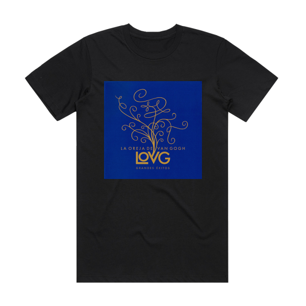 La Oreja de Van Gogh Lovg  Grandes Xitos Album Cover T-Shirt Black