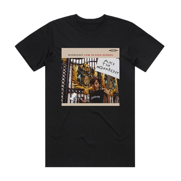Morrissey Low In High School Album Cover T-Shirt Black