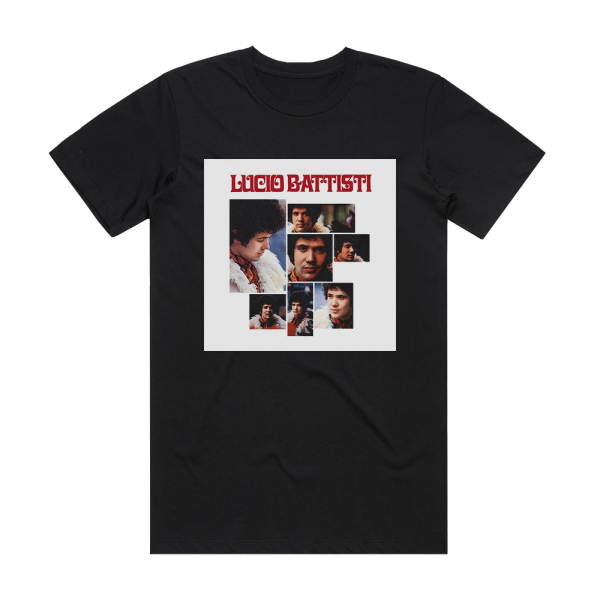 Lucio Battisti Lucio Battisti Album Cover T-Shirt Black