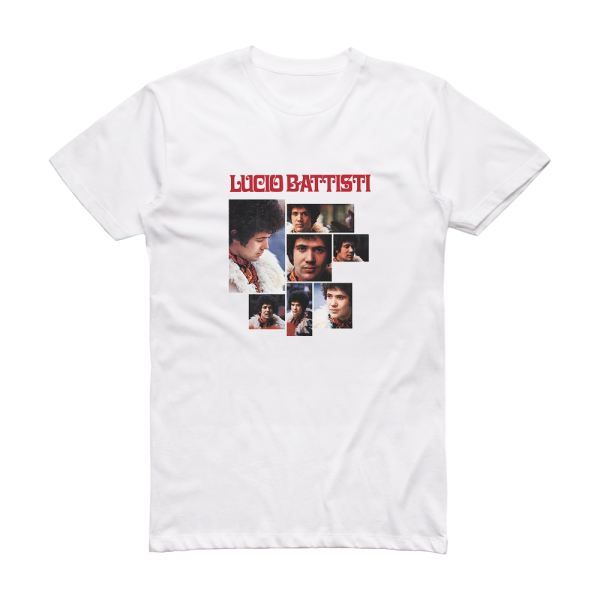 Lucio Battisti Lucio Battisti Album Cover T-Shirt White