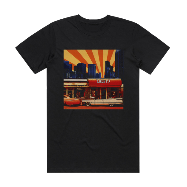 Lucky 7 Lucky 7 Album Cover T-Shirt Black