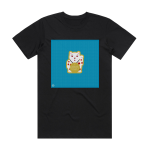 ISAN Lucky Cat Album Cover T-Shirt Black