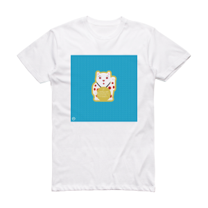 ISAN Lucky Cat Album Cover T-Shirt White