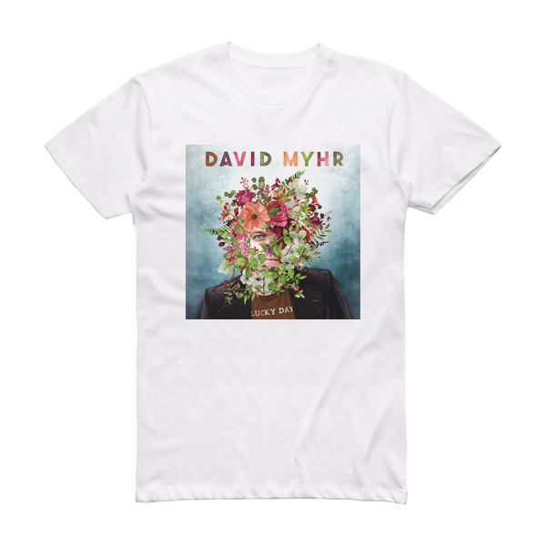 David Myhr Lucky Day Album Cover T-Shirt White