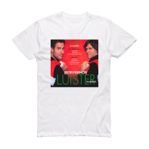 Nick and Simon Luister Kersteditie Album Cover T-Shirt White