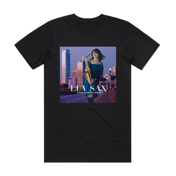 Kaori Kobayashi Luv Sax Album Cover T-Shirt Black