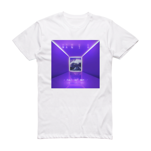 Fall Out Boy M A N I A Album Cover T-Shirt White