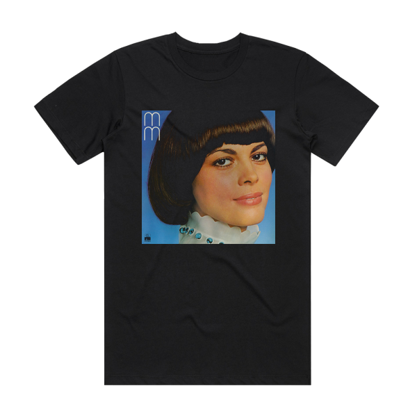 Mireille Mathieu M M Album Cover T-Shirt Black