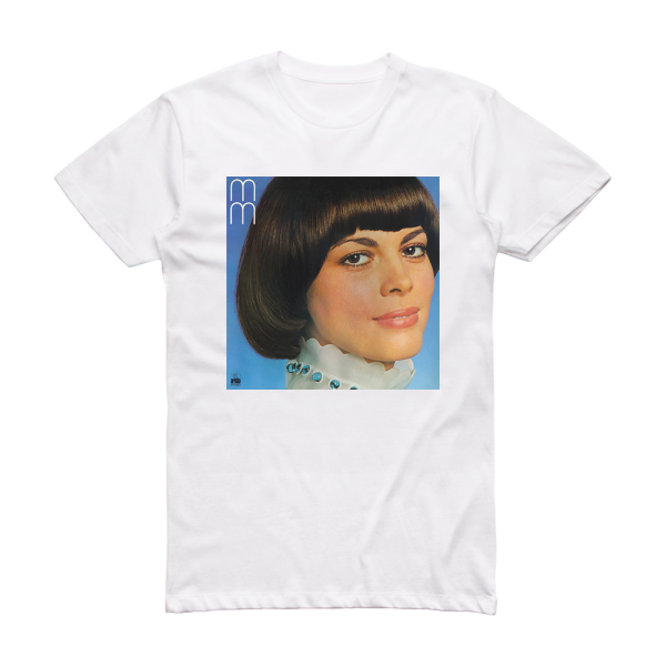 Mireille Mathieu M M Album Cover T-Shirt White