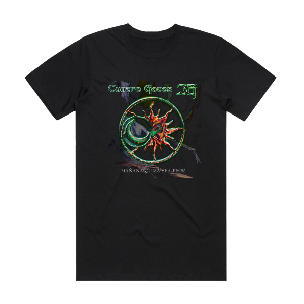 Cuatro Gatos Maana Quiz Sea Peor Album Cover T-Shirt Black