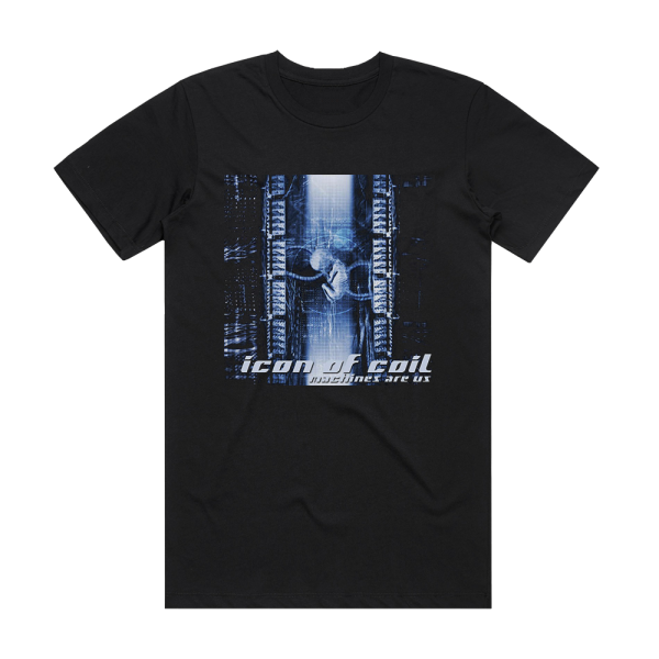 Icon of Coil Machines Are Us Album Cover T-Shirt Black