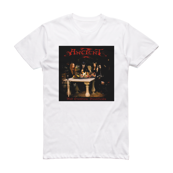 Ancient Mad Grandiose Bloodfiends Album Cover T-Shirt White