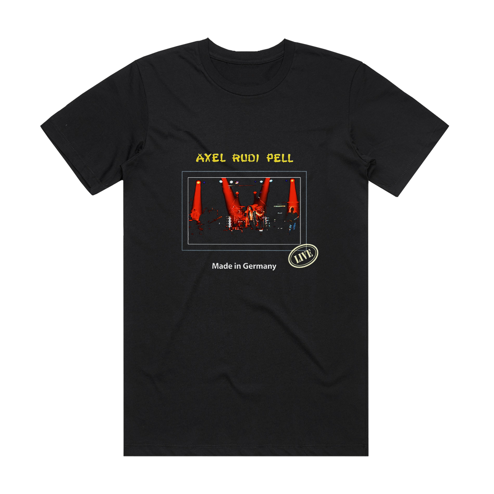 Axel Rudi Pell Made In Germany Album Cover T-Shirt Black – ALBUM COVER ...