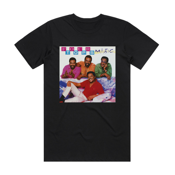 Four Tops Magic Album Cover T-Shirt Black