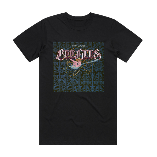 Bee Gees Main Course Album Cover T-Shirt Black