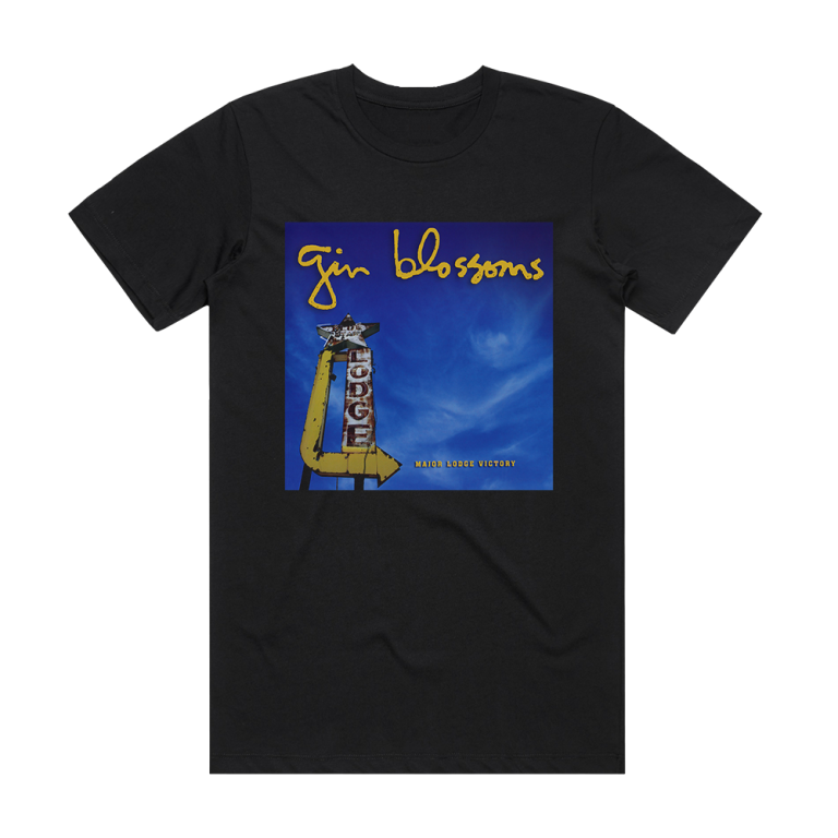 Gin Blossoms Major Lodge Victory Album Cover TShirt Black ALBUM