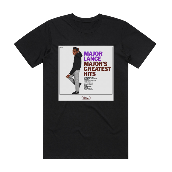 Major Lance Majors Greatest Hits Album Cover T-Shirt Black
