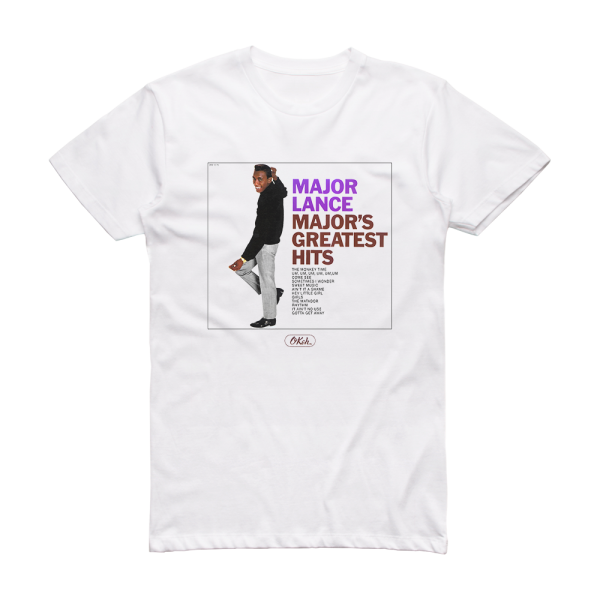 Major Lance Majors Greatest Hits Album Cover T-Shirt White