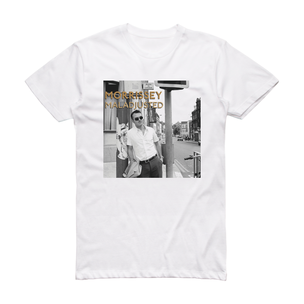 Morrissey Maladjusted Album Cover T-Shirt White – ALBUM COVER T-SHIRTS