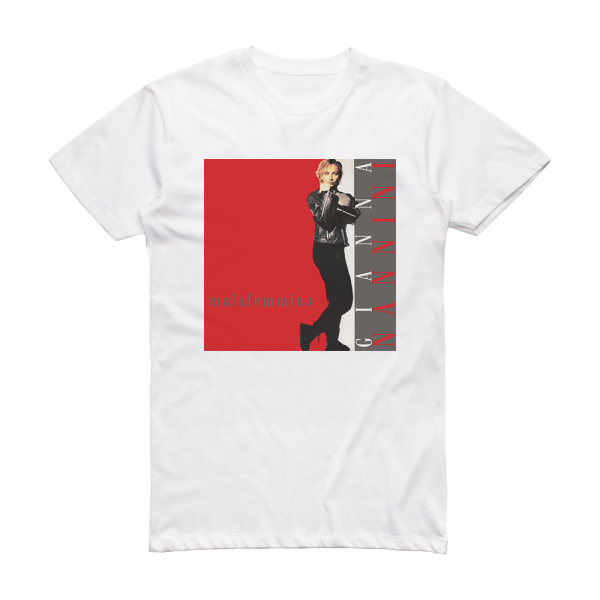 Gianna Nannini Malafemmina Album Cover T-Shirt White