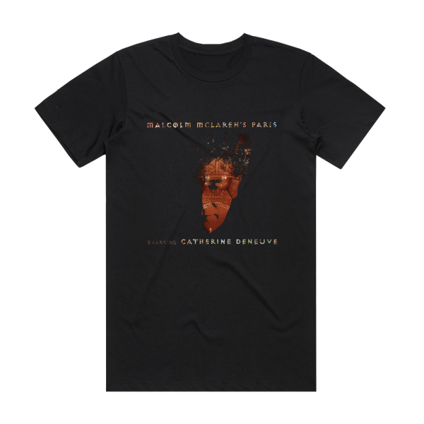 Malcolm McLaren Malcolm Mclarens Paris Starring Catherine Deneuve Album Cover T-Shirt Black