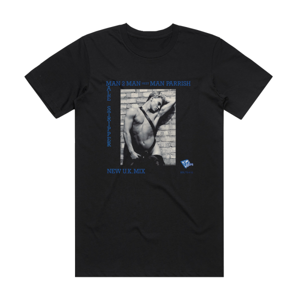 Man Two Man Male Stripper Album Cover T-Shirt Black