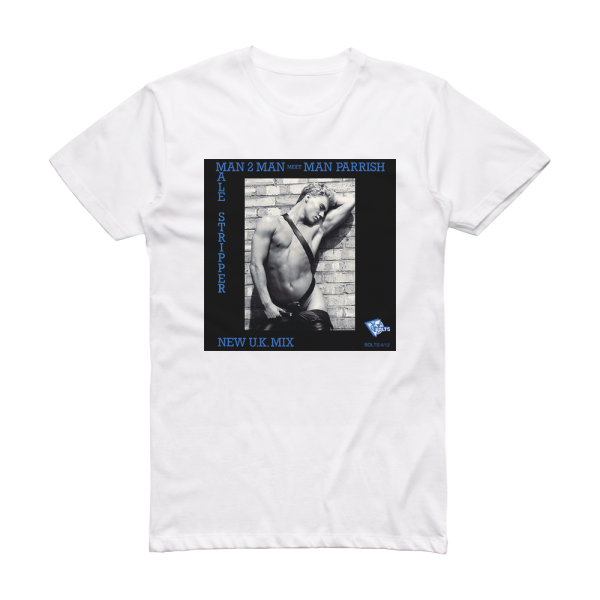 Man Two Man Male Stripper Album Cover T-Shirt White