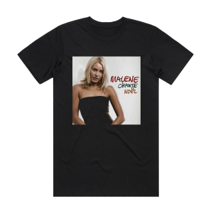 Malene Mortensen Malene Chante Nol Album Cover T-Shirt Black