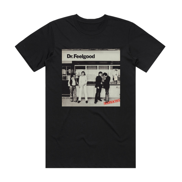 Dr Feelgood Malpractice Album Cover T-Shirt Black