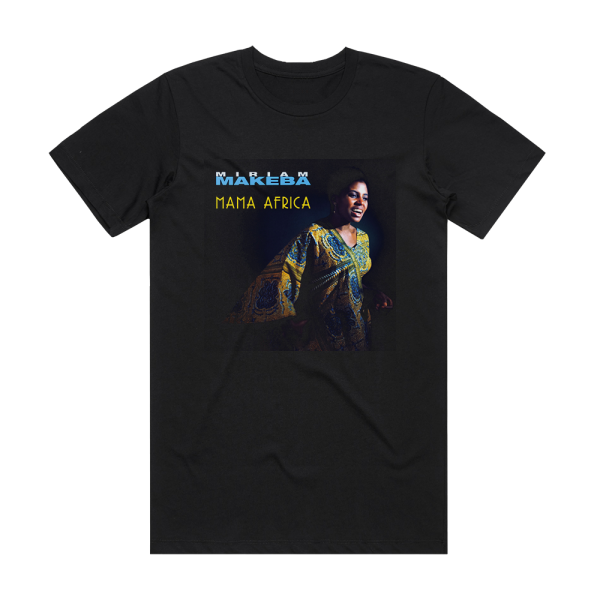 Miriam Makeba Mama Africa Album Cover T-Shirt Black