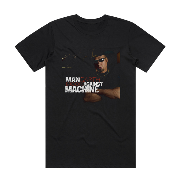 Garth Brooks Man Against Machine Album Cover T-Shirt Black