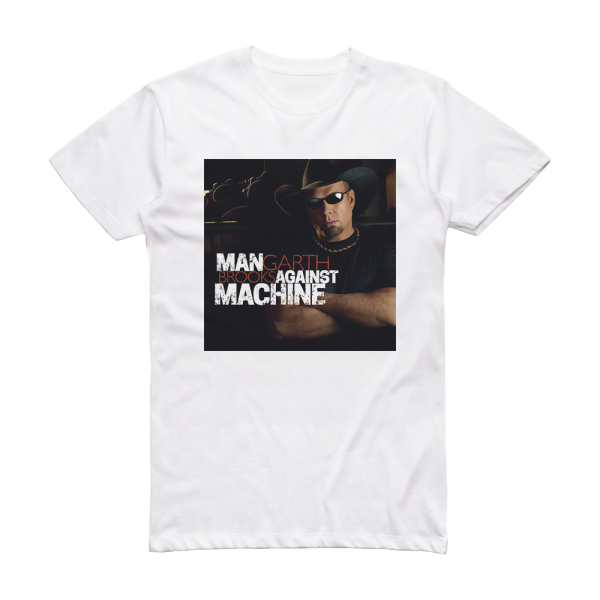 Garth Brooks Man Against Machine Album Cover T-Shirt White