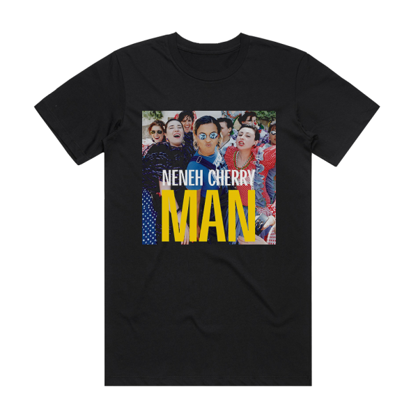 Neneh Cherry Man Album Cover T-Shirt Black