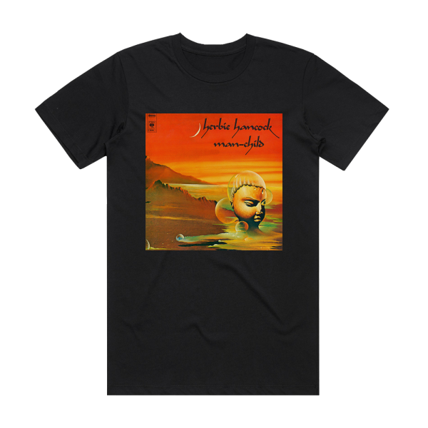 Herbie Hancock Man Child Album Cover T-Shirt Black