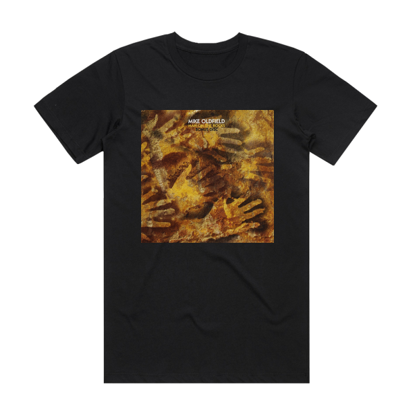 Mike Oldfield Man On The Rocks 1 Album Cover T-Shirt Black