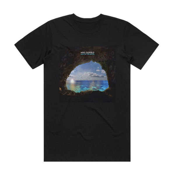 Mike Oldfield Man On The Rocks 2 Album Cover T-Shirt Black