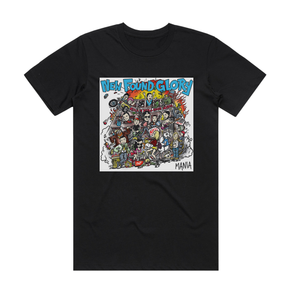 New Found Glory Mania Album Cover T-Shirt Black
