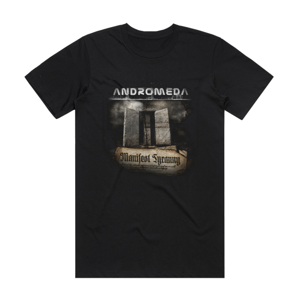 Andromeda Manifest Tyranny Album Cover T-Shirt Black