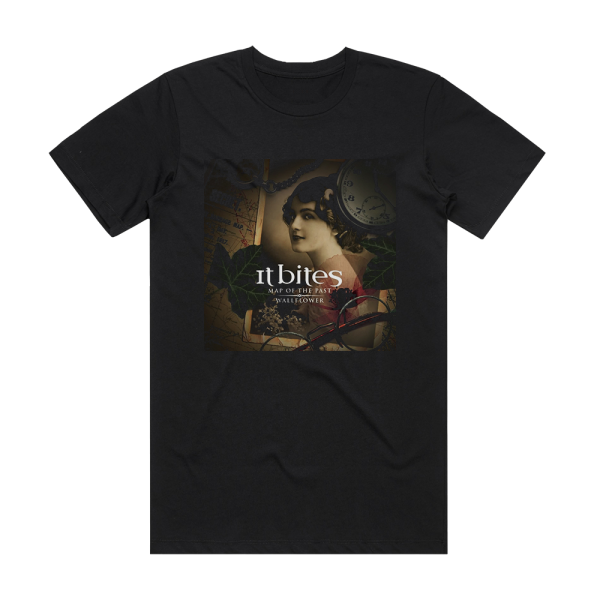 It Bites Map Of The Past Wallflower Album Cover T-Shirt Black