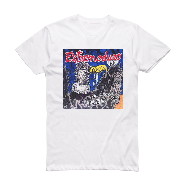 Extremoduro Maquetas 90 Album Cover T-Shirt White