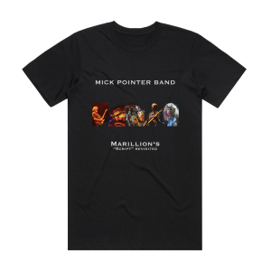 Mick Pointer Marillions Script Revisited Album Cover T-Shirt Black