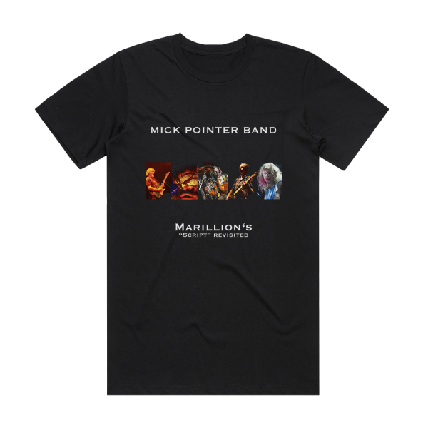 Mick Pointer Marillions Script Revisited Album Cover T-Shirt Black
