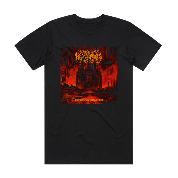 Necrophobic Mark Of The Necrogram 1 Album Cover T-Shirt Black