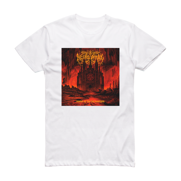 Necrophobic Mark Of The Necrogram 1 Album Cover T-Shirt White